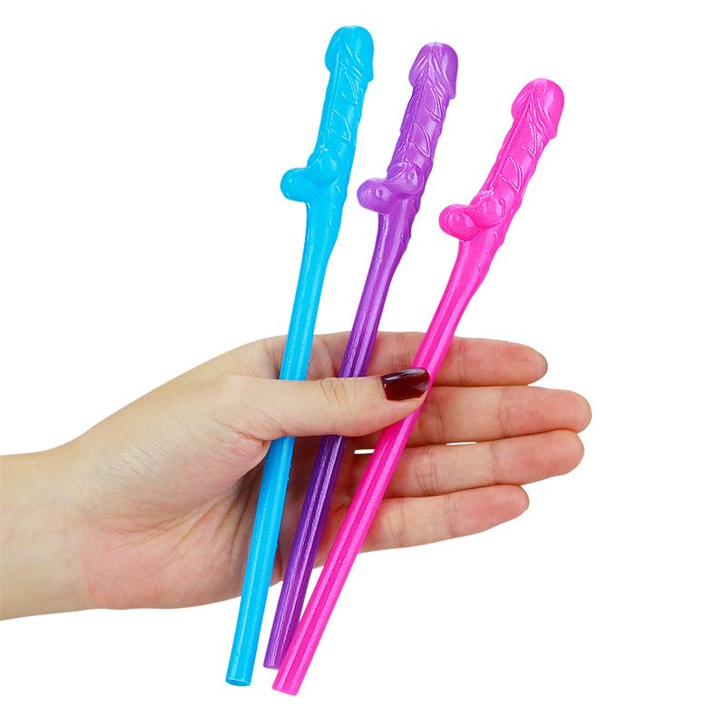 LOVETOY WILLY STRAWS VARIOUS COLORS PACK OF 9