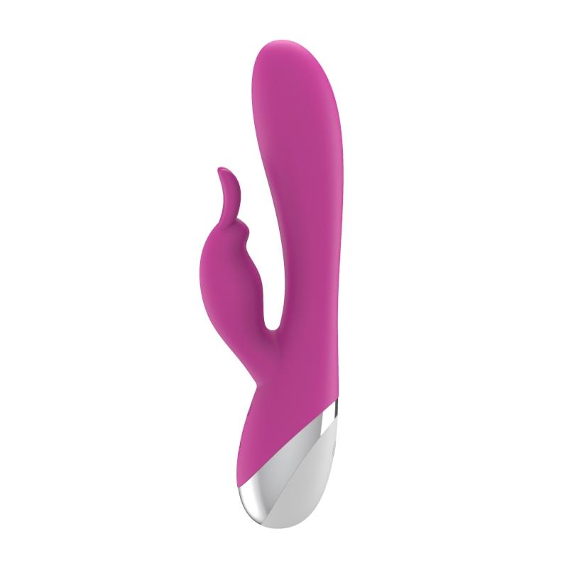 A-GUSTO DUAL VIBE WITH RABBIT USB SILICONE PINK